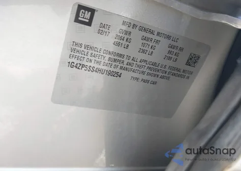 2017 Buick Lacrosse Essence from USA, damaged, VIN 1G4ZP5SS4HU190254